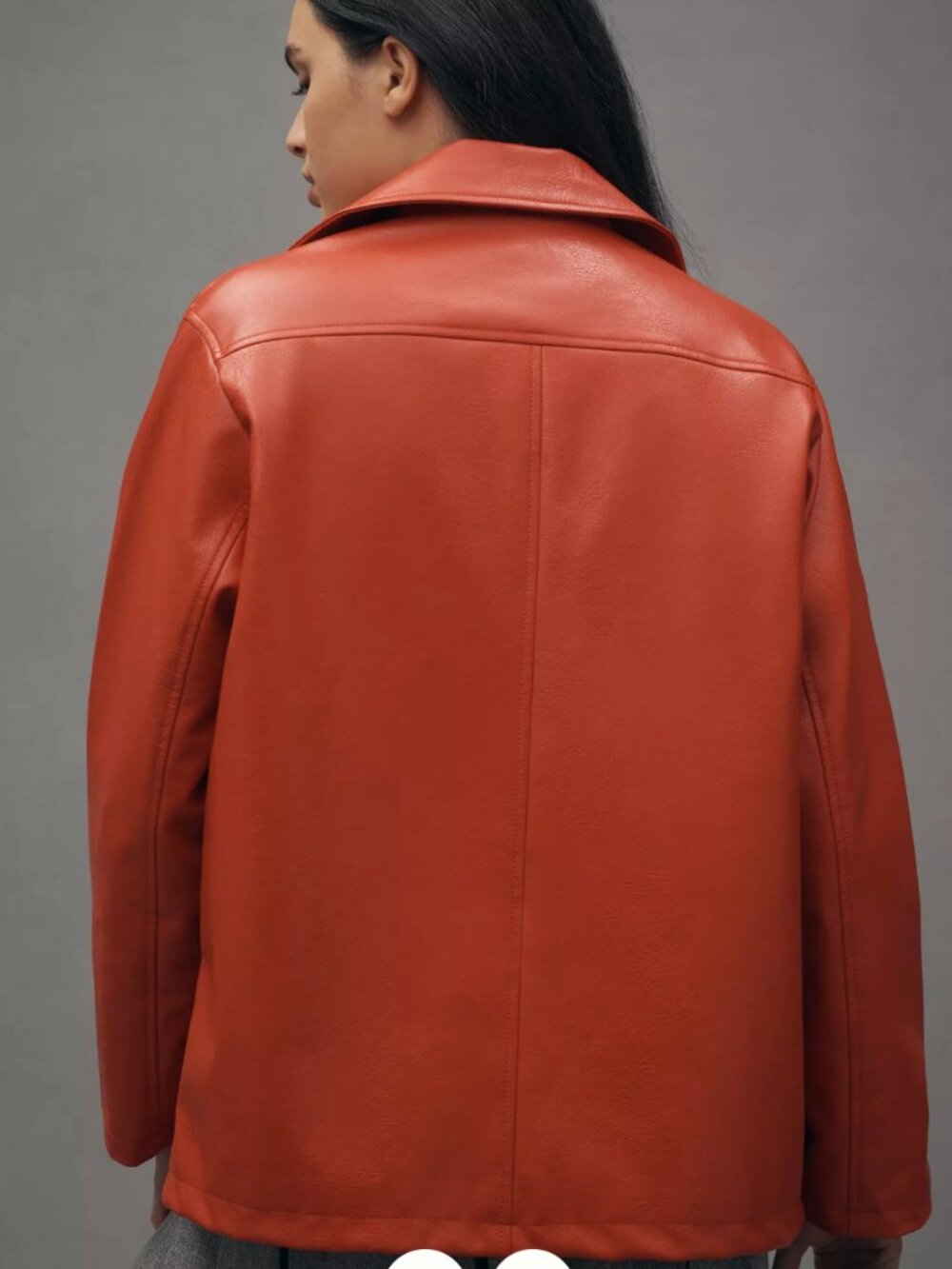 Maeve Oversized Faux-Leather Moto Jacket - Picture 2 of 7